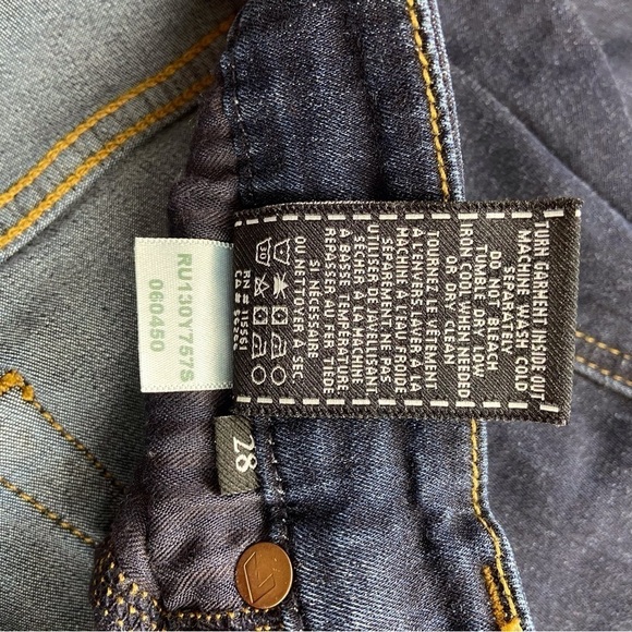 7 for all Mankind A pocket bootcut jeans soft ripped bottom leg high rise size28 - Picture 9 of 15